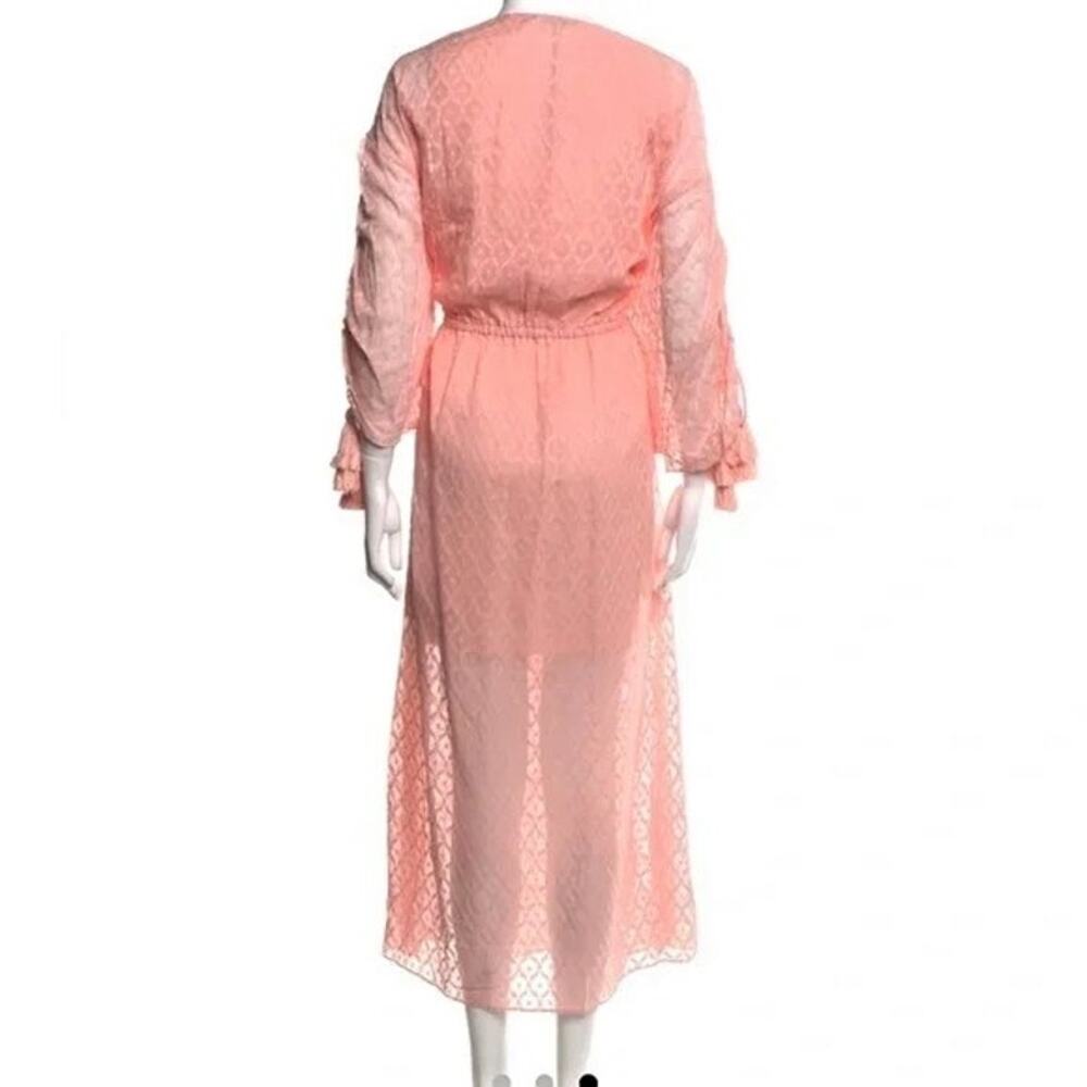 (70% OFF) Nwt Alice & Olivia Esmeralda Silk Blend Side Slit Midi Dress Medium - Picture 3 of 7